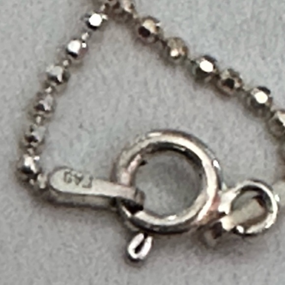 Heart Pendant Sterling Silver Necklace Marcasite 5g 17’ Bead Ball Chain 5511 - Picture 7 of 13